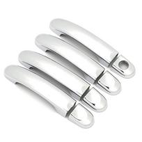 Skirta Volkswagen VW Touran Caddy 2K 2004-2015 Anglies pluošto spalvos apdailai Remontuoti chromuotą durų rankenos dangtelio apdailos apsaugos lipduką white