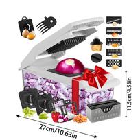 18 in 1 Multifunctional Vegetable Chopper Handle Food Grate Food Chopper Vegetable Slicer Dicer Cut Kitchen Items balta