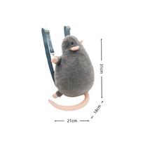 Miela 35/50cm pelės lėlė pliušinė per didelė gėlių šaka žiurkės lėlė animacinė minkšta gyvūno figūrėlė vaikams dovana gimtadienio gray
