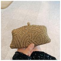 Fashion ladies shiny rhinestone dinner bag can be matched with dress evening bag fashion temperament elegant clutch bag