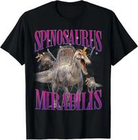 Spinosaurus Mirabilis Dinosaur Prehistoric Creature T-Shirt S įvairiaspalvis