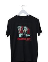 Men's and Women's T-shirts Robocop Vintage Retro 80' 90 M gray