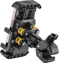 Bike Phone Holder for Handlebar, Motorcycle Phone Mount, Shock Absorbing Anti-Shake Phone Mount for Bike Scooter Motorcycle oranžinė