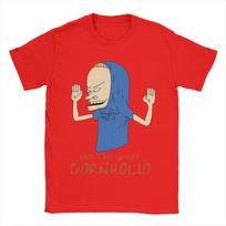Beavis and Butthead Great Cornholio T Shirt 90s Cartoon BB 100 Cotton Clothing Vintage Short Sleeve Tees Plus Size TShirts 3XL blue