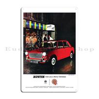 Austin Mini Cooper Countryman Plakatas Metalinė Plokštelė Pub Garažo Plokštelės Klubas Namų Dizainas Skardinis Plakatas 20x30cm（7.8x11.8inch） black