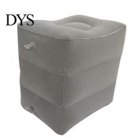 Inflatable Footrest Yoga Pad Travel Air Pillow Cushion Car Airplane Sleeping Bed pilka