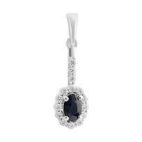 Silver pendant with sapphire 0.992ct (2214021) safyras