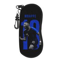 Mbappes Football Number 10 Glasses Case Unisex Convenient Zipper  Eyewear Storage Box Ultra Glasses Box One Size blue