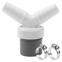Double Outlet Laundry Drain Connector Y Shaped Splitter Plastic Texture Suitable for 40mm Pipes for Efficient Drainage 1