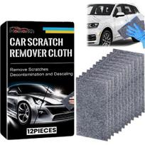 12 vnt. Nano Sparkle šluostės, galutinė automobilio įbrėžimų ir lipnių dėmių valymo priemonė su naujausia Nanosparkle nanotechnologija, Nano valymo šluostė transporto priemonėms black