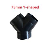 60/75MM Y Branch Pipe Splitter 1Pcs Elbow Connector Non-toxic Fitting for Webasto Truck Parking Heater A3