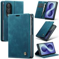Prabangus verslo atverčiamas kortelių dėklas-piniginė odinis dėklas Samsung Galaxy Z Fold8 Fold 8 plačiu knygos tipo stoveliu smūgiams atsparus plonas prigludęs dangtelis Galaxy Z Fold 8 white