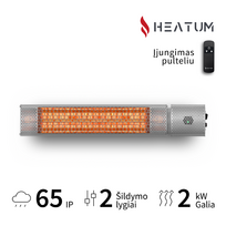 Terasos šildytuvas Heatum URBAN H2000R Silver