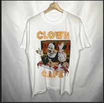 Universal Studios HHN Halloween Horror Nights 2025 Terrifier Clown Cafe Shirt 3XL white