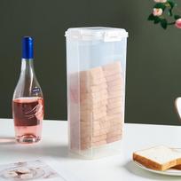 Duonos laikymo konteineris su stalčiumi, plastikinė skrudintos duonos dėžutė, sandarus šviežumo sandariklis virtuvės spintelės organizavimui, maisto išsaugojimas No Drawer balta