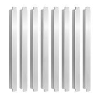 8 vnt. 12,6 colio nerūdijančio plieno adapterio strypas ilgas skirstytuvas metalinis maisto skirstytuvas universalus atsarginis adapterio strypo dalys restoranų virtuvei 8pcs white