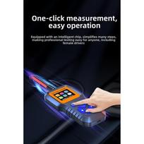 Car Battery Tester 12V 24V with Comprehensive Data Detection Including Voltage and Discharge Current Measurement black