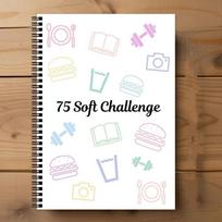 75 Sheets Challenge Planner Notebook Hardcover Multiple Functional Soft Challenge Planner Editable Spiral Planner Notebook brown