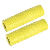 Scooter Replacement Handle Grip Cover Nonslip Comfortable Rubber Handlebar Grip Cover Scooter Accessories Enduring geltona