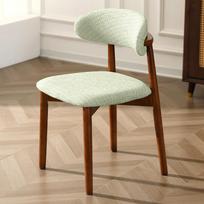 1pc Jacquard Office Chair Backrest Seat Covers Solid Wood Dining Chair Cover Elastic Seat Cover For Restaurant Dining Room brown