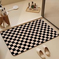 Diatomaceous Earth Quick-Dry Non-Slip Bathroom Floor Mat 40x60cm white