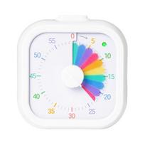 Visual Timer for Kids 60 Minute Rainbow Countdown with Silent Pause Function Dual Sound Light Reminder Child-Friendly Portable Timer for Kitchen balta
