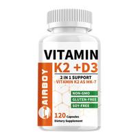 Vitamins D3 and K2 help promote calcium absorption and boost immunity. 120
