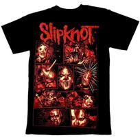 Yk Slipknot Metal Punk Rock American Retro Oversized Streetwear Vintage Tshirt S brown