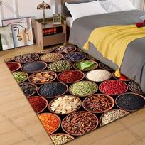 Multiple sizes Various spices arranged neatly Carpet for Living Room Bedroom Sofa Home Decor Rus Non-slip Floor Mat Luxury Gift 40x60cm