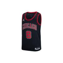 Air Jordan NBA Sports Basketball Jersey SW Fan Edition 20 Season Chicago Bulls Zach LaVine No. 8 Black Men's CV9472-010 L brown