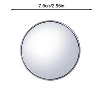 Travel Photo Mini Round Mirror Reflective Mirror Spherical Mirror Portable Wide-Angle Lens Handheld Photo Props Selfie Accessor 75mm