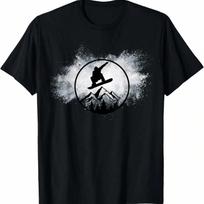 Snowboard Snow Cloud Big Air Snowboarder Snowboarding T-Shirt,100% Cotton S įvairiaspalvis