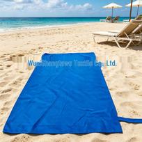 Double-Sided Quick-Dry Plush Sports Towel - Ultra-Absorbent Microfiber for Fitness & Swimming, Mix Colors 30*30 beige