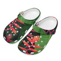 Men Women Pattern Printed EVA Clogs Comfortable Breathable Slip On Casual Shoes Flexible Soft Sole Summer Sandals Easy Daily Wear 36 balta