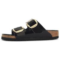 Birkenstock  Arizona Big Buckle Natural Patent Leather Narrow Black Women Sneakers 1021476 36 black