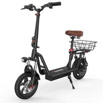 iScooter i12 Elektrinis paspirtukas 500W variklis 36V7.5Ah ličio baterija Sulankstomas suaugusiems E-paspirtukas Maksimalus greitis 25km/h Maksimalus nuotolis 30km i12 juoda