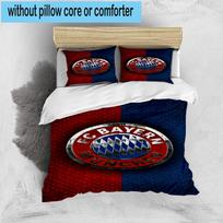 3pcs Munich FC Crest Printed Bedding Set Duvet Cover Closure Includes 1 Duvet Cover & 2 Pillowcases Bedding Sets Home Decor Gifts 135cm*200cm
