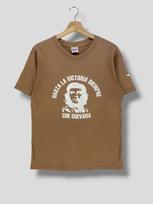 Vintage 90s Che guevara hasta la victoria siempre T-Shirt collectible military revolutionary graphic single stitch brown medium 4XL gray
