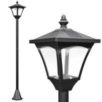 1.2m Solar Powered Outdoor Lamp Post - Black 15 x 15 x 120 cm juoda