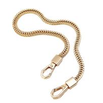 Gyvatės kaulo grandinėlė Auksinė/Sidabrinė/Juoda Rankinės dirželis Pakeitimas Metaliniai peties dirželiai Crossbody krepšio grandinėlės Krepšio aksesuarai 6 centimeters 1.2 me sidabras