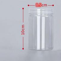 Circular Storage Bucket Sealed Can with Lid Food Canister Storage Container New Plastic Food Jar 300ml