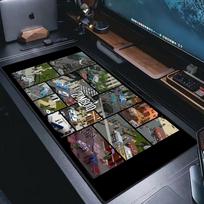Project Zomboid pelės kilimėlis Kompiuterio didelis žaidimų pelės kilimėlis PC žaidėjo pelės kilimėlis XXL nešiojamojo kompiuterio pelės kilimėlis Klaviatūros kilimėlis E-sporto stalo kilimėlis 30cmx60cm(11.8x23.6inch) gray