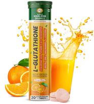 Vlado's Himalayan Organics Japanese Reduced L Glutathione Effervescent Tablets 1150mg with Hyaluronic Acid , Niacinamide, Biotin, Vitamin C, E ,