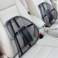 Automobilinė sėdynė Biuro kėdė Masažuojanti Nugaros Juosmens Atrama Tinklelis Vėdinama Pagalvėlė Flat Cushion juoda