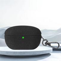 Fine‑Cloth‑Texture Earbuds Case with Hook for Sony WF‑1000XM5, Shockproof Earphone Cover For Sony WF-1000XM5 juoda