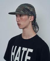 Lujeoseukeulleob Seersucker Scarf Bandana Cap Camo Free gray