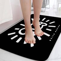 K-Keith Harings 100% Hot Floor Mat INS Style Soft Bedroom Floor House Laundry Room Mat Anti-skid Household Carpets 40cm x 60cm gray