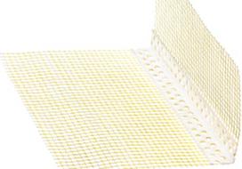 Profilis kampinis PVC 10x15 su tinkl. 2.5m (50)