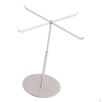 Necklace Display Stand for Jewelry with Rotating Feature And Stable Base short white
