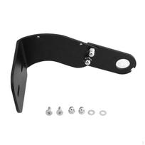 Motorcycle License Plate Bracket Tag Holder Rattleproof Universal Aluminum Alloy Mount black
